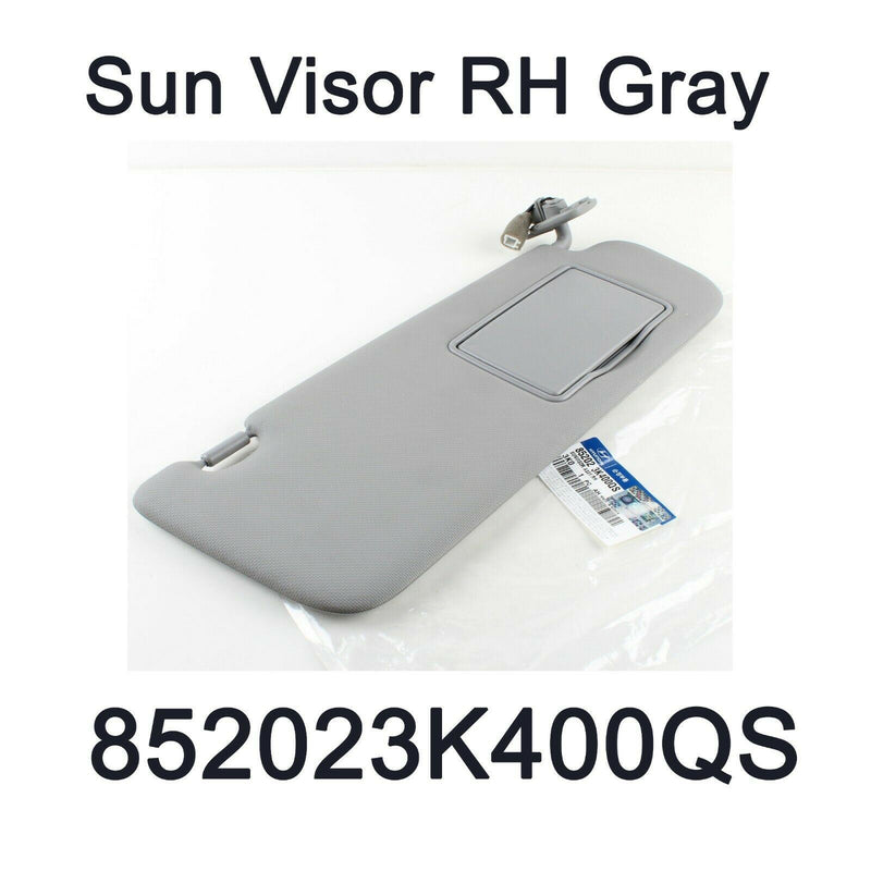 New Genuine Inside Sun Visor RH Gray Oem 852023K400QS for Hyundai Sonata 06-10