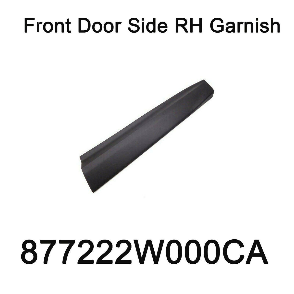OEM Hyundai Front Passenger Side Door Molding For 2013-2019 Santa Fe – 877222W000CA
