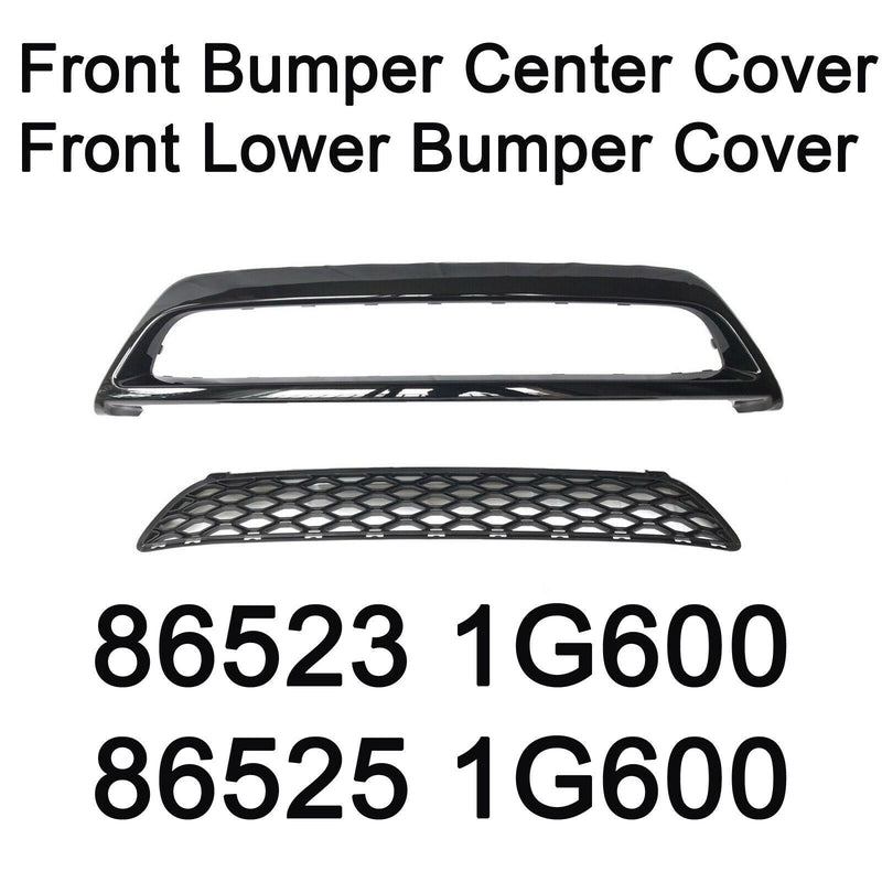 Genuine Front Center Bumper Cover & Front Lower Bumper Cover For Kia Rio 10-11