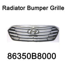 Genuine Radiator Bumper Grille Chrome Oem With Emblem For Hyundai Santa Fe 13-16