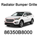 Genuine Radiator Bumper Grille Chrome Oem With Emblem For Hyundai Santa Fe 13-16