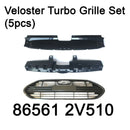 Rejilla de parachoques delantero genuina 5 uds Oem 865612V510 para Hyundai Veloster Turbo 13-17