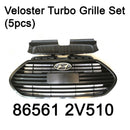 Rejilla de parachoques delantero genuina 5 uds Oem 865612V510 para Hyundai Veloster Turbo 13-17