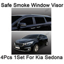 Nuevo Safe Smoke Window Visor Sun Rain Vent Guard 4 piezas Set para Kia Sedona 2015+