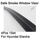 Smoke Window Visor Sun Rain Vent Guard 4 Pcs Set for Hyundai Elantra GT 2018+