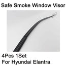 Smoke Window Visor Sun Rain Vent Guard 4 Pcs Set for Hyundai Elantra GT 2018+