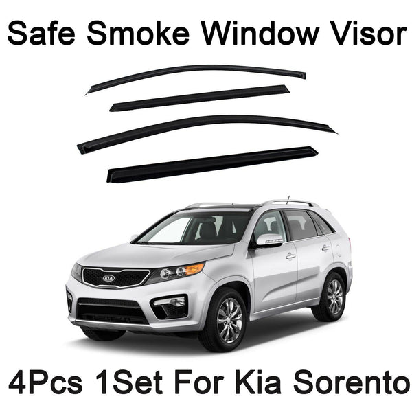 Nuevo Safe Smoke Window Visor Sun Rain Vent Guard 4 piezas Set para Kia Sorento 10-15
