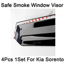 Nuevo Safe Smoke Window Visor Sun Rain Vent Guard 4 piezas Set para Kia Sorento 10-15
