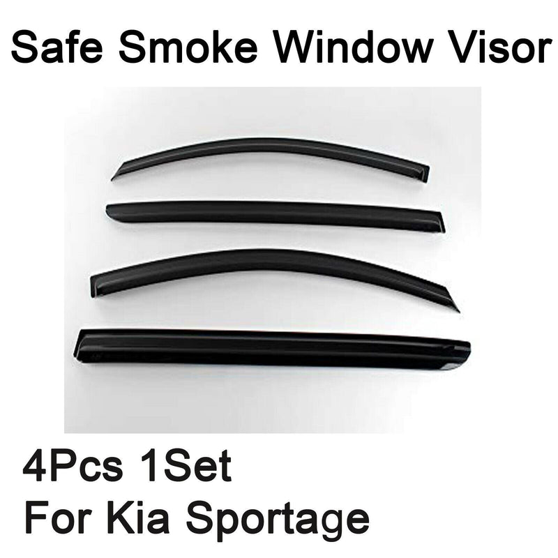 Safe Smoke Window Visor Sun Rain Vent Guard 4 Pcs 1Set For Kia Sportage 11-16