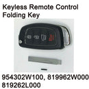 New Genuine Folding Keyless Remote Control Key 3p set For Hyundai Santa Fe 13-16