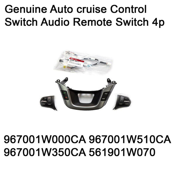 Interruptor de control de crucero automático genuino Interruptor remoto de audio 4p para Kia Rio Rio5 12-14