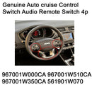 Interruptor de control de crucero automático genuino Interruptor remoto de audio 4p para Kia Rio Rio5 12-14