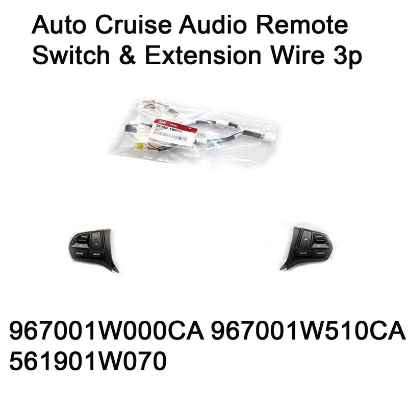 Genuine Auto Cruise Audio Remote Switch Extension Wire 3p Fits 2012 - 2014 / Kia