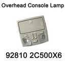 Lámpara de luz de mapa de consola superior genuina 92810 2C500X6 para Hyundai Tiburon 06-08