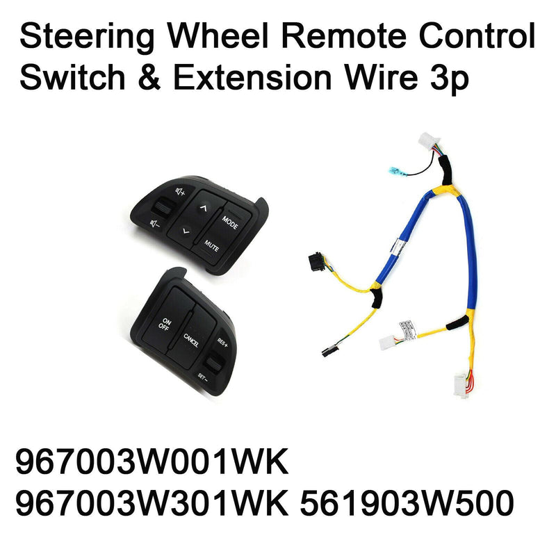 Genuine Steering Wheel Remote Control & Extension wire 3p For Kia Sportage 11-15