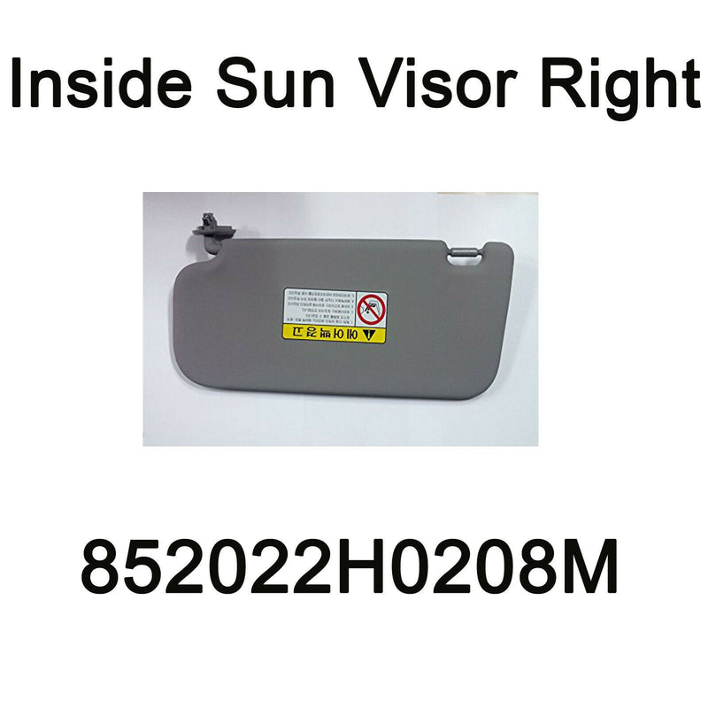 New Genuine Inside Sun Visor Right Oem 852022H0208M For Hyundai Elantra 07~10