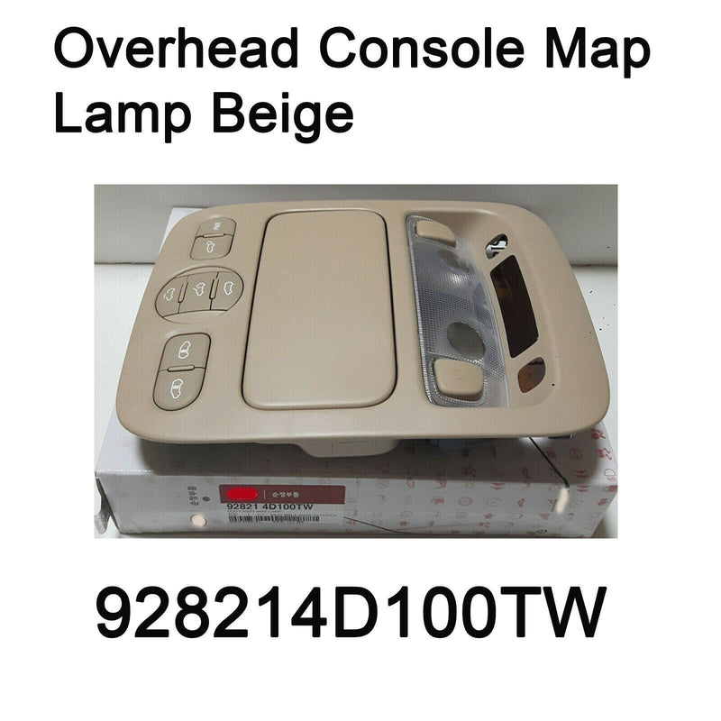 Nueva lámpara de mapa de consola superior genuina Beige 928214D100TW Kia Sedona 2006-2015