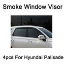 New Smoke Window Vent Visors Deflector Rain Guards 4p for Hyundai Palisade 2020+