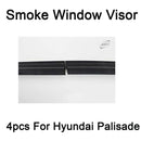 New Smoke Window Vent Visors Deflector Rain Guards 4p for Hyundai Palisade 2020+