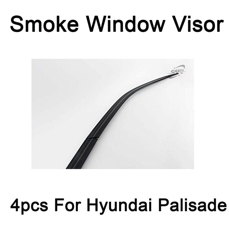 Nuevas viseras de ventilación de ventana de humo Deflector protectores de lluvia 4p para Hyundai Palisade 2020+