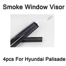 New Smoke Window Vent Visors Deflector Rain Guards 4p for Hyundai Palisade 2020+