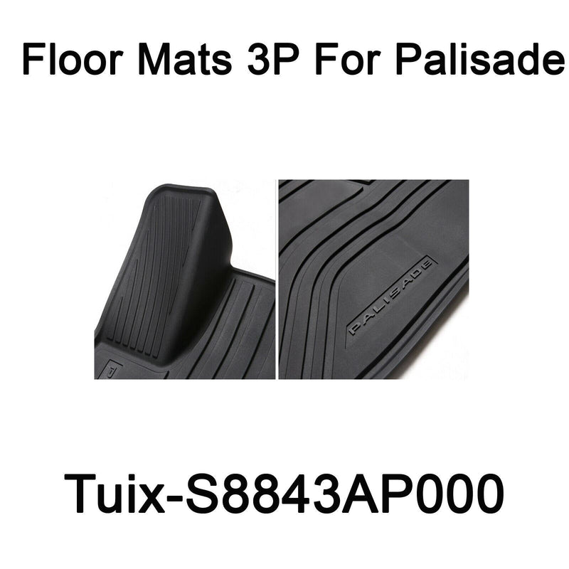 New Tuix Floor Mats 3pcs S8843AP000 Left Driver Only For Hyundai Palisade 2019