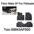 New Tuix Floor Mats 3pcs S8843AP000 Left Driver Only For Hyundai Palisade 2019