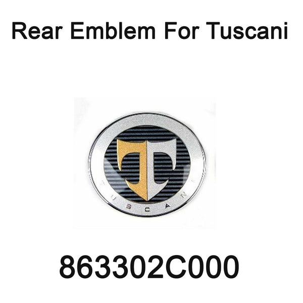Nuevo emblema genuino para portón trasero 1p 863302C000 para Hyundai Tuscani 2002-2007 