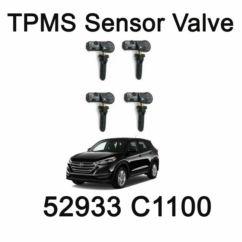 Genuine OEM TPMS Sensor Valve OEM 52933 C1100 4Pcs for Hyundai Tucson 2016-2017