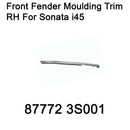 Genuino guardabarros delantero cromado guarnición RH 877723S001 para Hyundai YF Sonata 11-14 