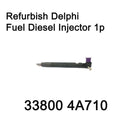 Refurbish Delphi CRDI WGT Fuel Diesel Injector 338004A710 for Hyundai Starex H1