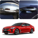 New Interior Carbon Sticker Door Catch&Side Mirror for KIA Stinger 17~20 (6 Pcs)