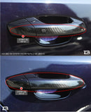 New Interior Carbon Sticker Door Catch&Side Mirror for KIA Stinger 17~20 (6 Pcs)