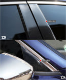 New Interior Carbon Sticker A&B&C Pillar Set for KIA Stinger 17~20 (8 Pcs)