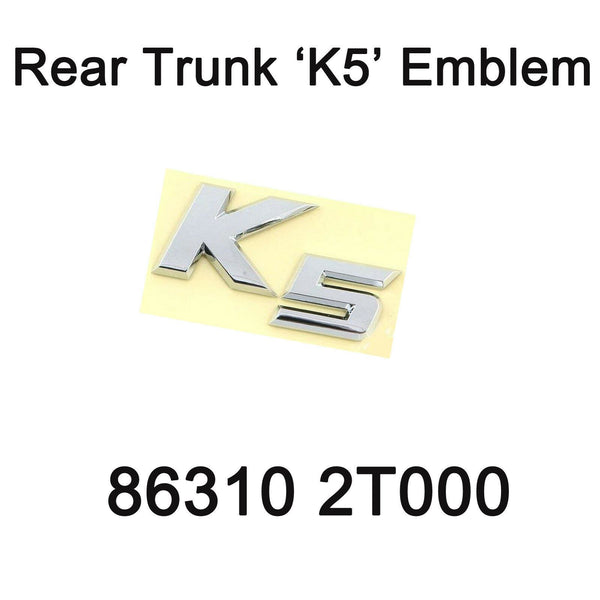 Nuevo emblema genuino para maletero trasero 'K5' Oem 863102T000 para Kia K5 Optima 11-15 