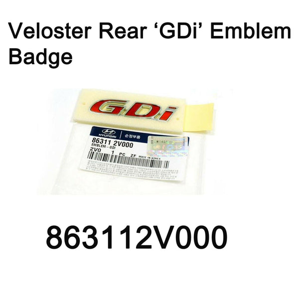 Nueva insignia de emblema 'GDi' trasera de maletero genuino 863112V000 para Hyundai Veloster 11-17 
