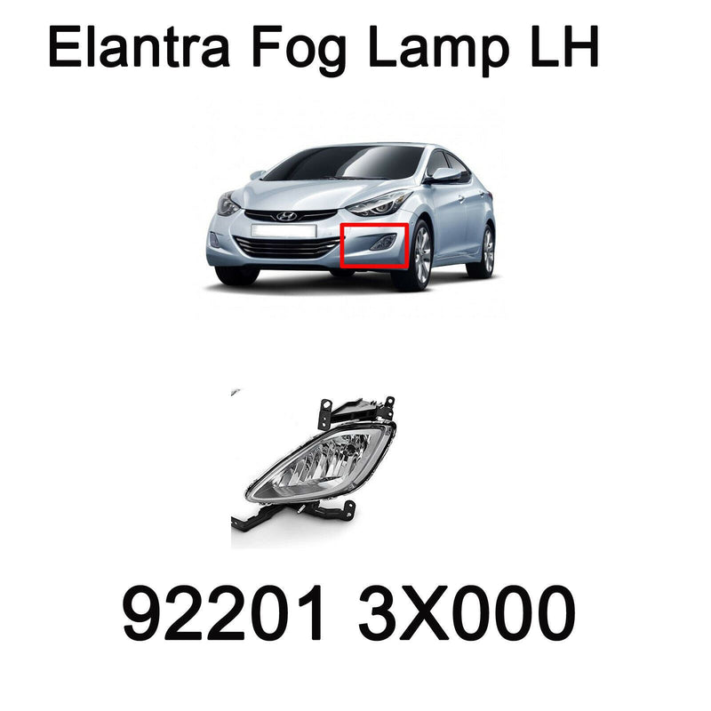 New Genuine Fog Lamp Left LH 922013X000 For Hyundai Elantra (= Avante) 2011-2013