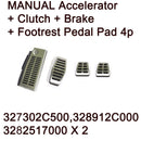 Genuino Oem MANUAL Accel embrague freno reposapiés Pedal Pad 4p para Hyundai Tiburon
