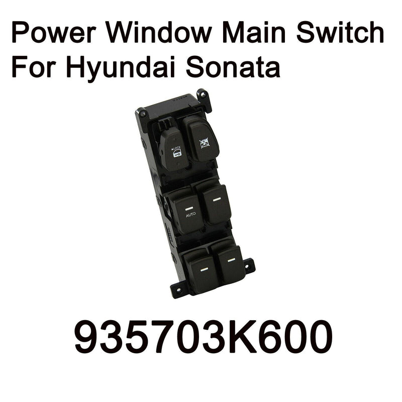 Interruptor principal de ventanilla eléctrica genuina izquierda LH 935703K600 para Hyundai Sonata 2008-2010