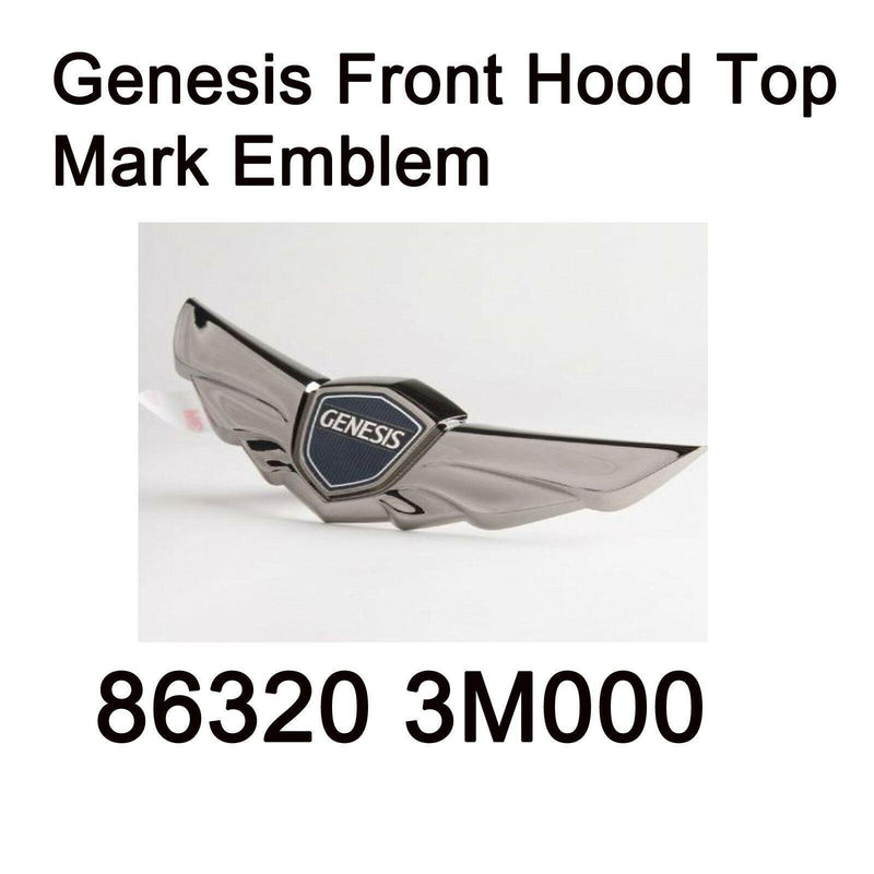 Genuine Front Hood Top Mark Emblem Oem 863203M000 For Hyundai Genesis 2008-2013