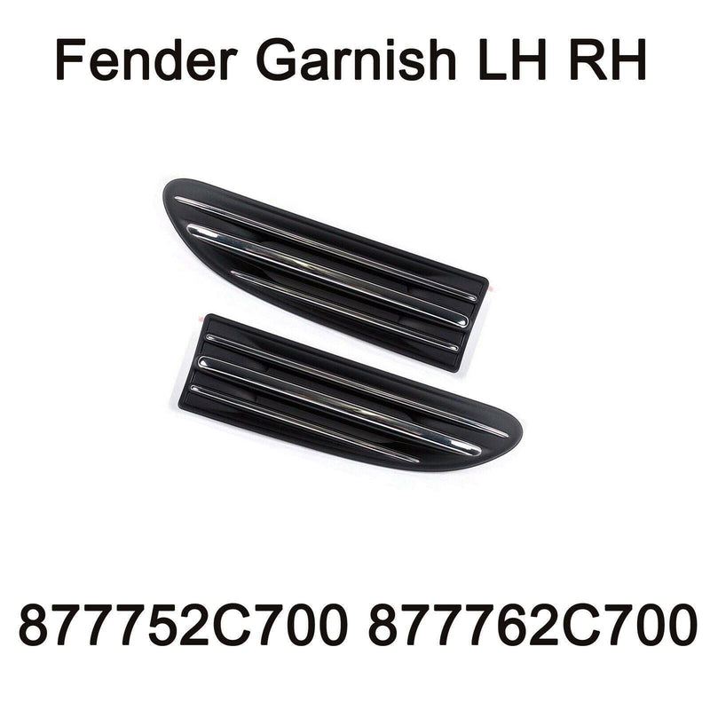 Genuine Fender Grill Garnish LH RH 877752C700 2p For Hyundai Tiburon Coupe 07-08