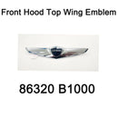 Genuine Front Hood Top Mark Wing Emblem 86320B1000 For Hyundai Genesis 14-16