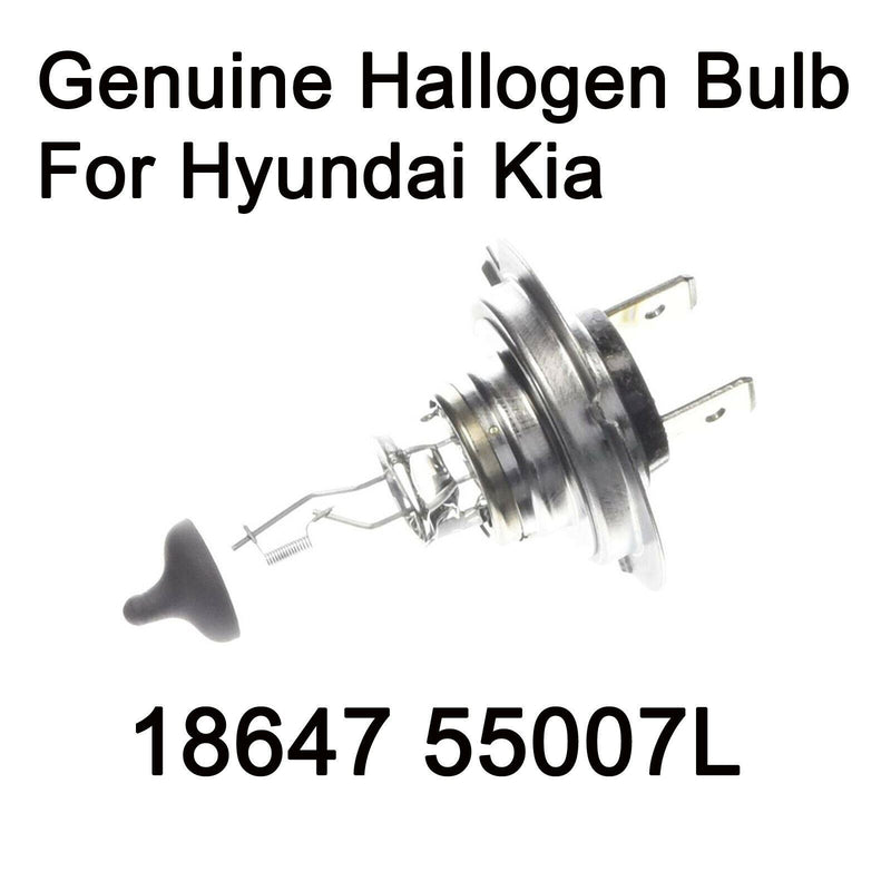 New Genuine Oem Headlight Hallogen Bulb 1p 12V 55W 1864755007L For Hyundai Kia