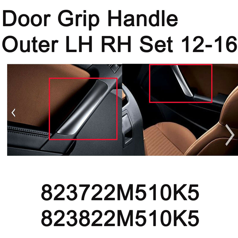 Genuine Door Grip Handle Outer Cover LH RH 2pcs For Hyundai Genesis Coupe 12-16