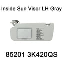 Inside Sun Visor Left Gray Color - 852013K420QS