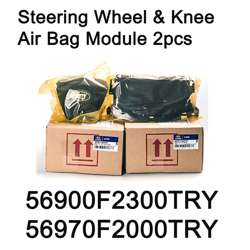 New OEM Steering Wheel Air Bag Module Knee Air Bag Set for Hyundai Elantra 16+
