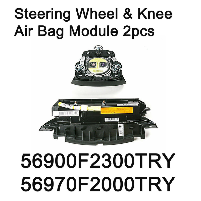 New OEM Steering Wheel Air Bag Module Knee Air Bag Set for Hyundai Elantra 16+