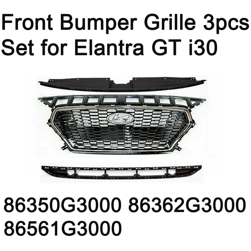 New Genuine Front Radiator Grille 3p 86350G3000 For Hyundai i30 Elantra GT 17-19