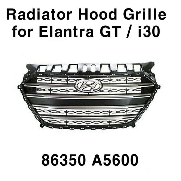 Embellecedor de cubierta y rejilla de capó de radiador delantero OEM para Hyundai 13-16 Elantra GT / i30 