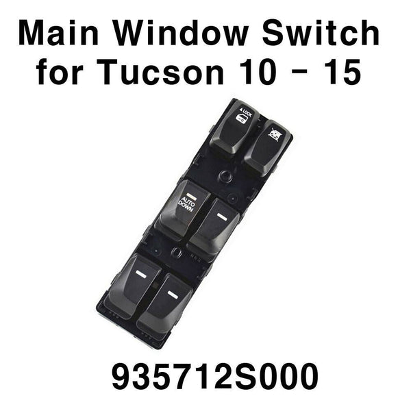 Nuevo interruptor principal delantero OEM izquierdo 935712S000 para Hyundai Tucson 2010-2015